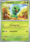Capsakid 028/198 Common Scarlet & Violet Pokémon card