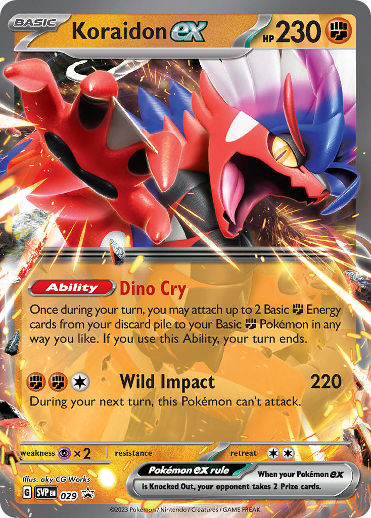 Koraidon EX 029/SVP Promo Scarlet & Violet Promos Pokémon card