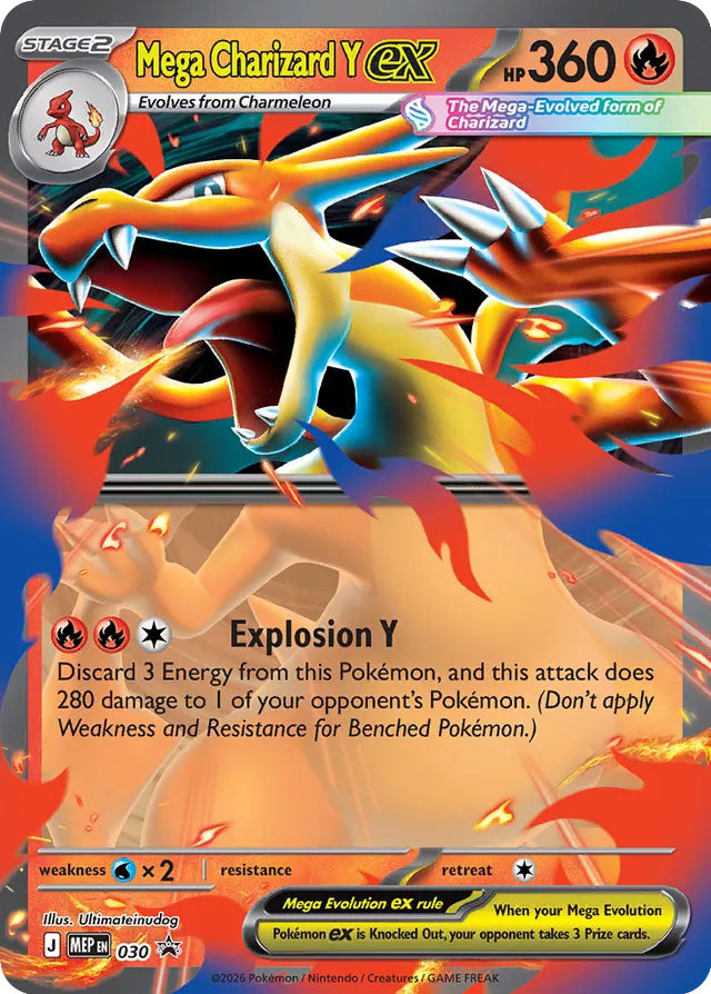 Mega Charizard Y EX 030/MEP Promo Mega Evolution Promos Pokémon card