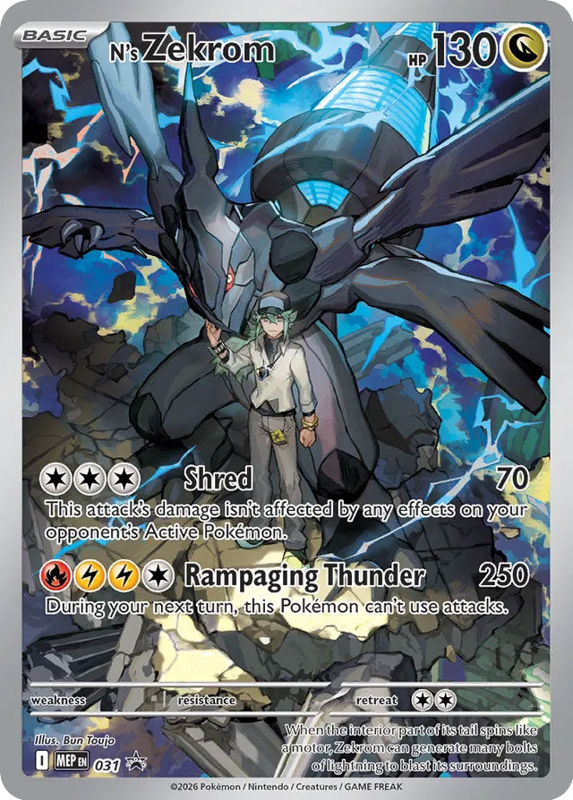 N's Zekrom 031/MEP Promo Mega Evolution Promos Pokémon card