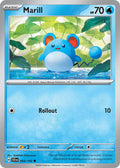 Marill 033/142 Common Stellar Crown Pokémon card