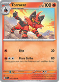 Torracat 033/162 Uncommon Temporal Forces Pokémon card