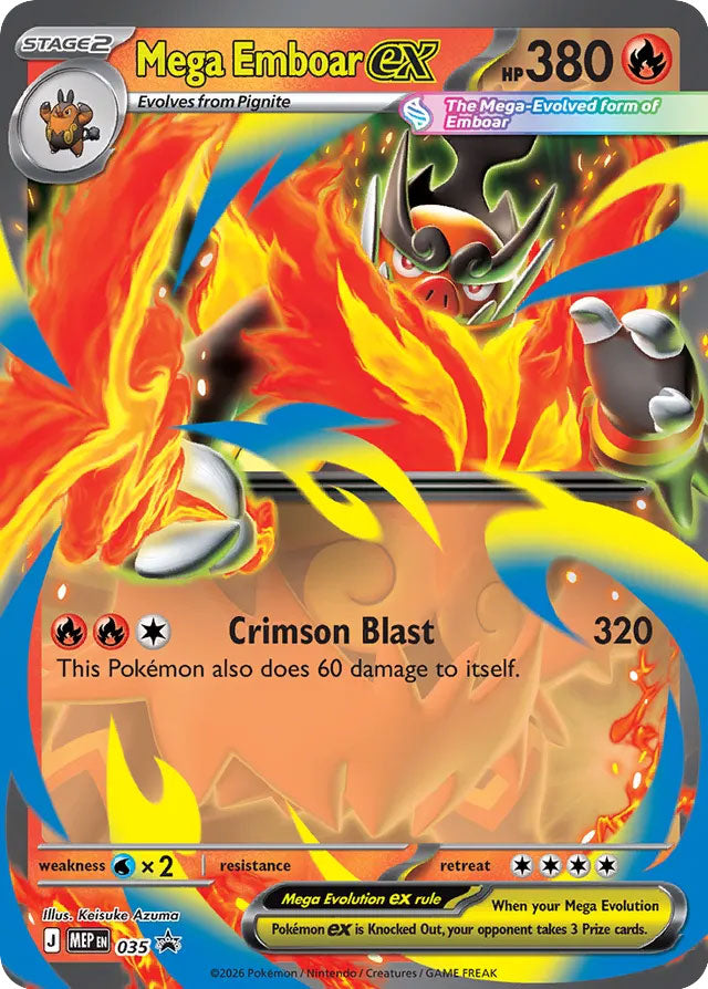 Mega Emboar EX 035/MEP Promo Mega Evolution Promos Pokémon card