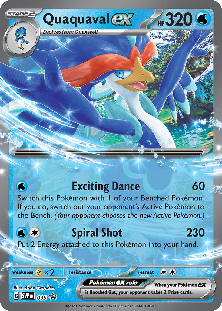 Quaquaval EX 035/SVP Promo Scarlet & Violet Promos Pokémon card