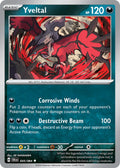 Yveltal 035/064 Rare Shrouded Fable Pokémon card