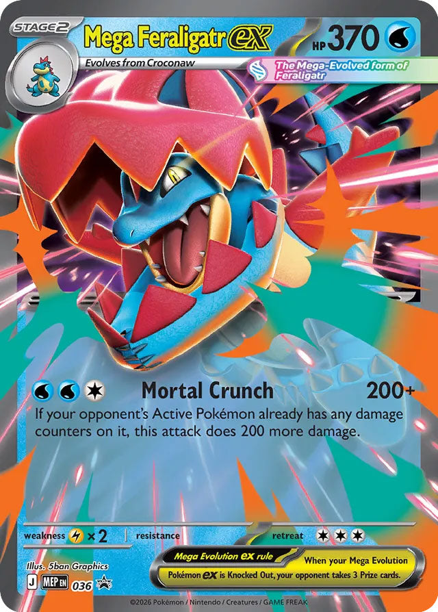Mega Feraligatr EX 036/MEP Promo Mega Evolution Promos Pokémon card