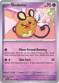 Dedenne 036/091 Common Paldean Fates Pokémon card