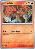 Vulpix 037/165 Common 151 Pokémon card