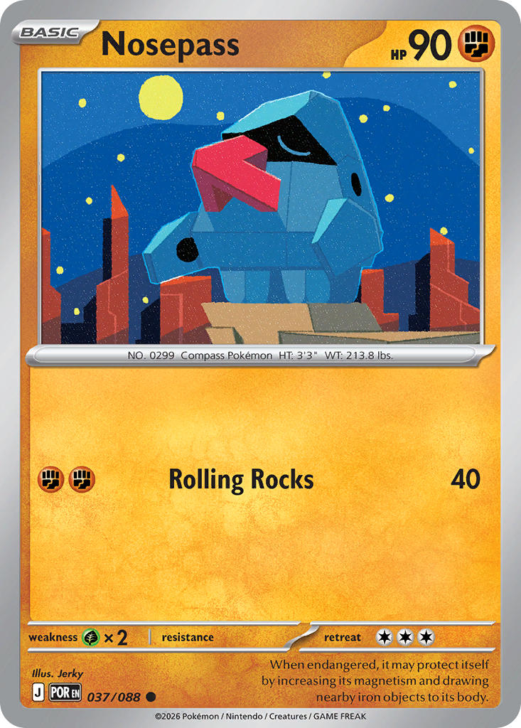 Nosepass 037/088 Common Perfect Order Pokémon card