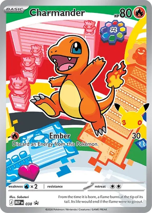 Charmander 038/MEP Promo Mega Evolution Promos Pokémon card