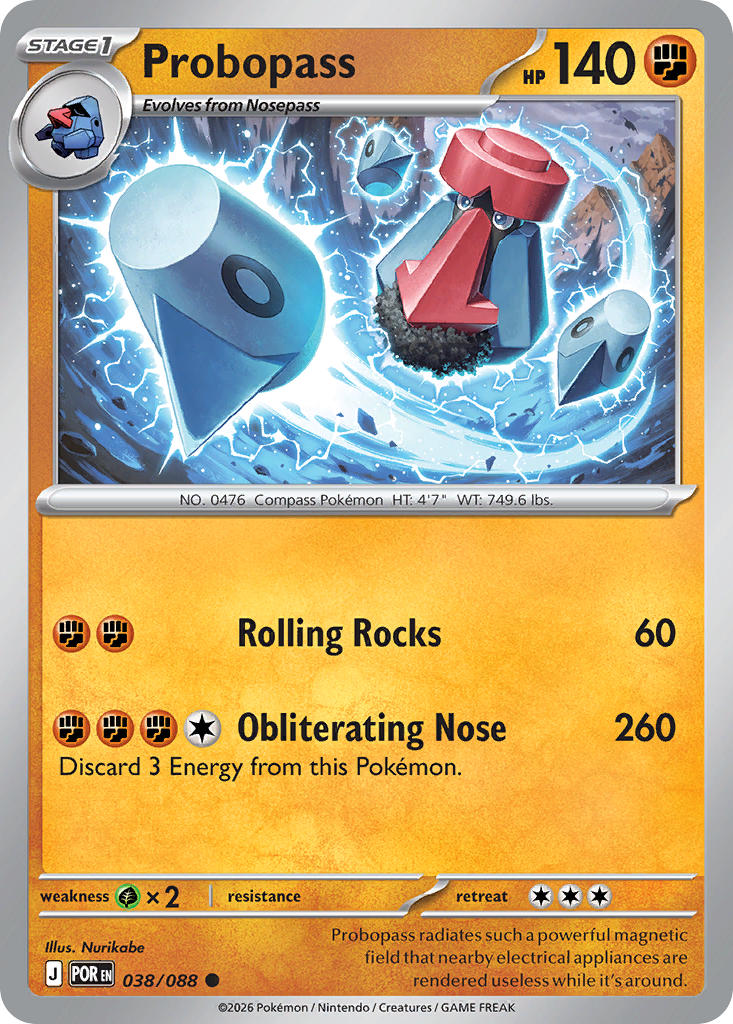 Probopass 038/088 Common Perfect Order Pokémon card