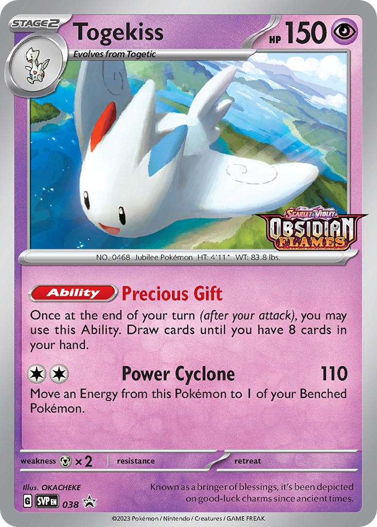 Togekiss 038/SVP Promo Scarlet & Violet Promos Pokémon card