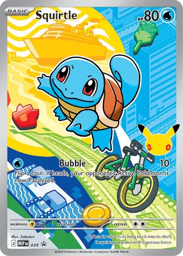 Squirtle 039/MEP Promo Mega Evolution Promos Pokémon card
