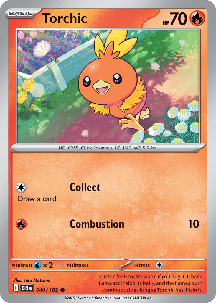 Torchic 040/182 Common Destined Rivals Pokémon card