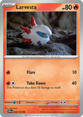 Larvesta 040/197 Common Obsidian Flames Pokémon card