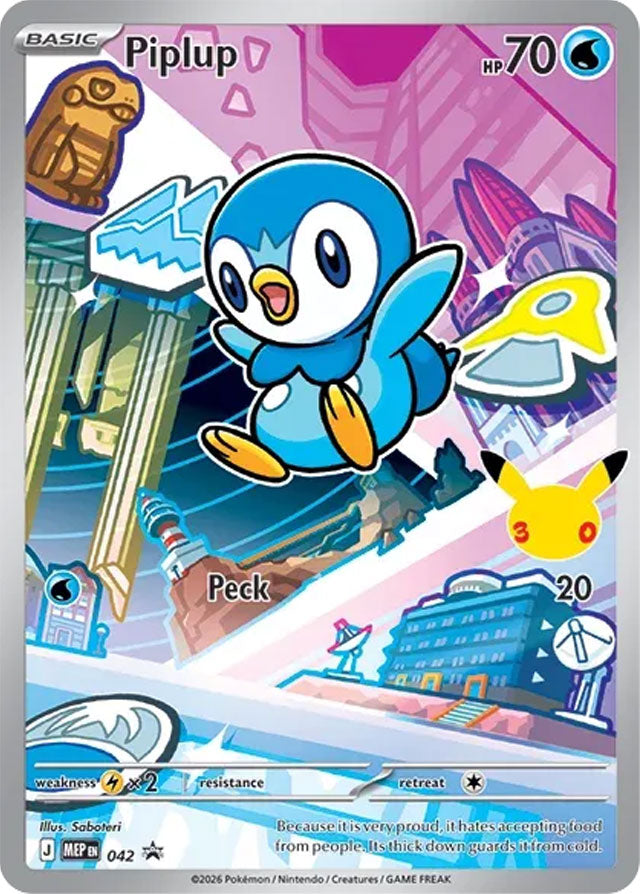 Piplup 042/MEP Promo Mega Evolution Promos Pokémon card