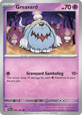Greavard 042/091 Common Paldean Fates Pokémon card