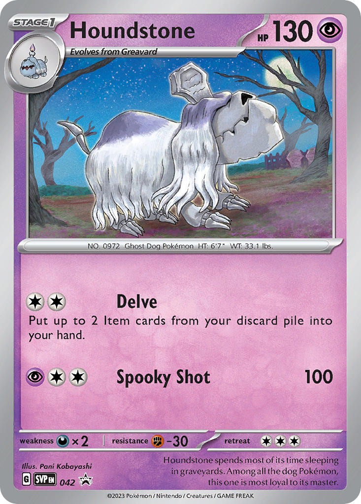Houndstone 042/SVP Promo Scarlet & Violet Promos Pokémon card