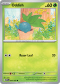 Oddish 043/165 Common 151 Pokémon card