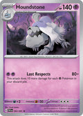 Houndstone 043/091 Rare Paldean Fates Pokémon card
