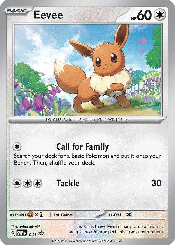 Eevee 043/SVP Promo Scarlet & Violet Promos Pokémon card