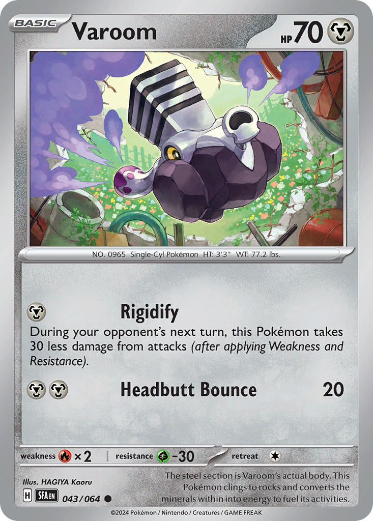 Varoom 043/064 Common Shrouded Fable Pokémon card