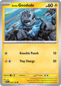 Alolan Geodude 044/159 Common Journey Together Pokémon card