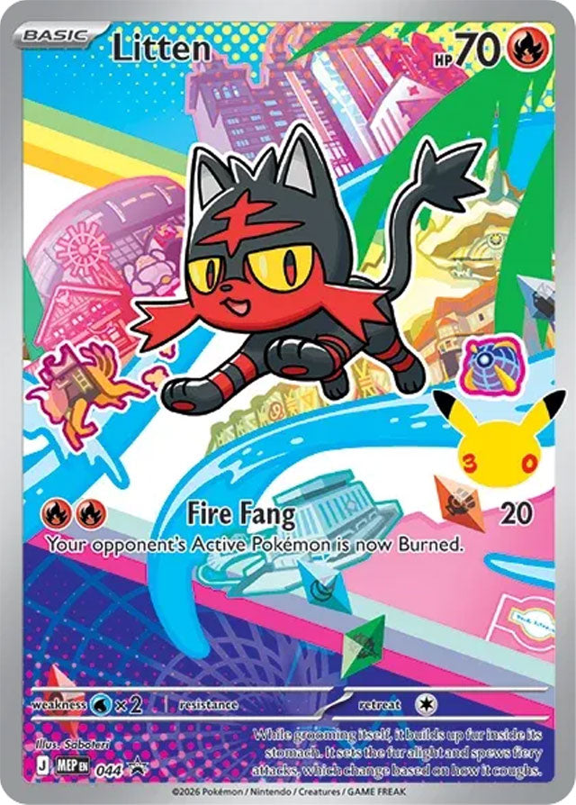 Litten 044/MEP Promo Mega Evolution Promos Pokémon card