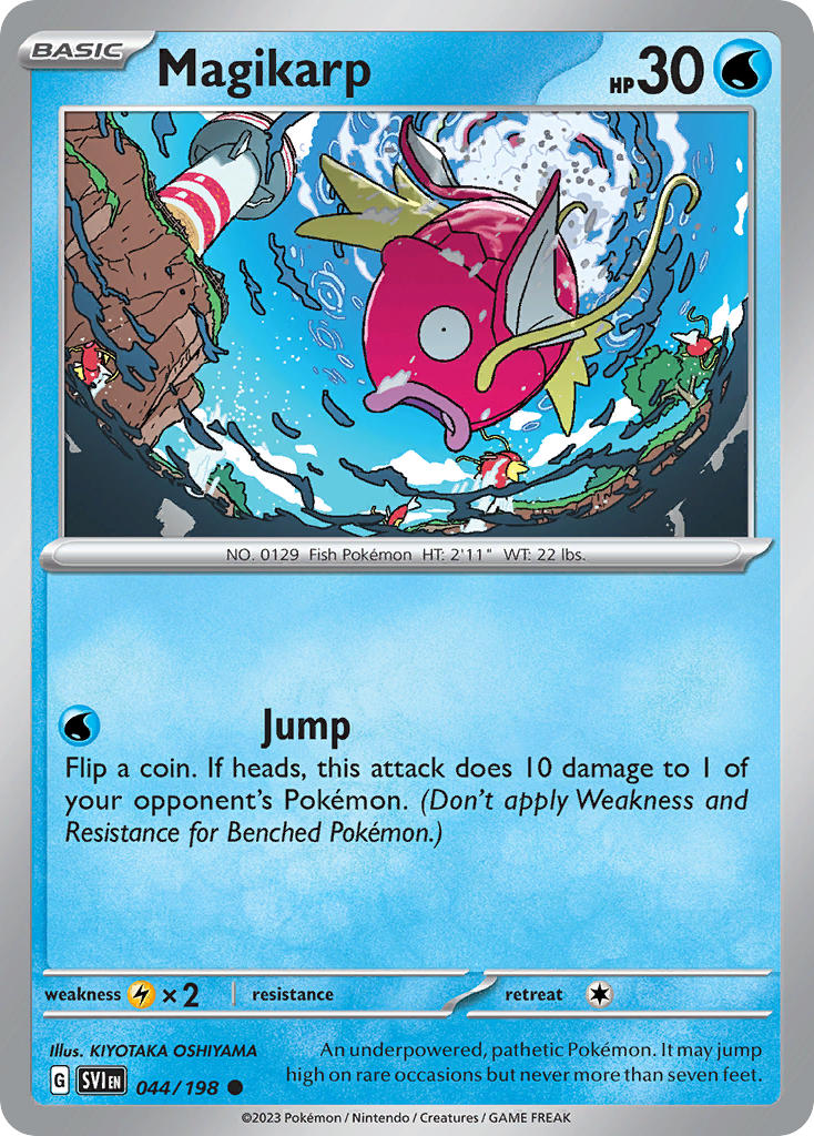 Magikarp 044/198 Common Scarlet & Violet Pokémon card