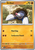 Drilbur 045/086 Common Black Bolt Pokémon card