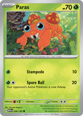 Paras 046/165 Common 151 Pokémon card