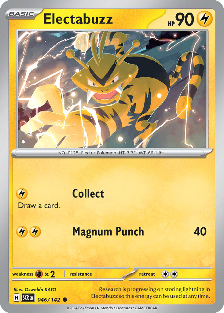 Electabuzz 046/142 Common Stellar Crown Pokémon card