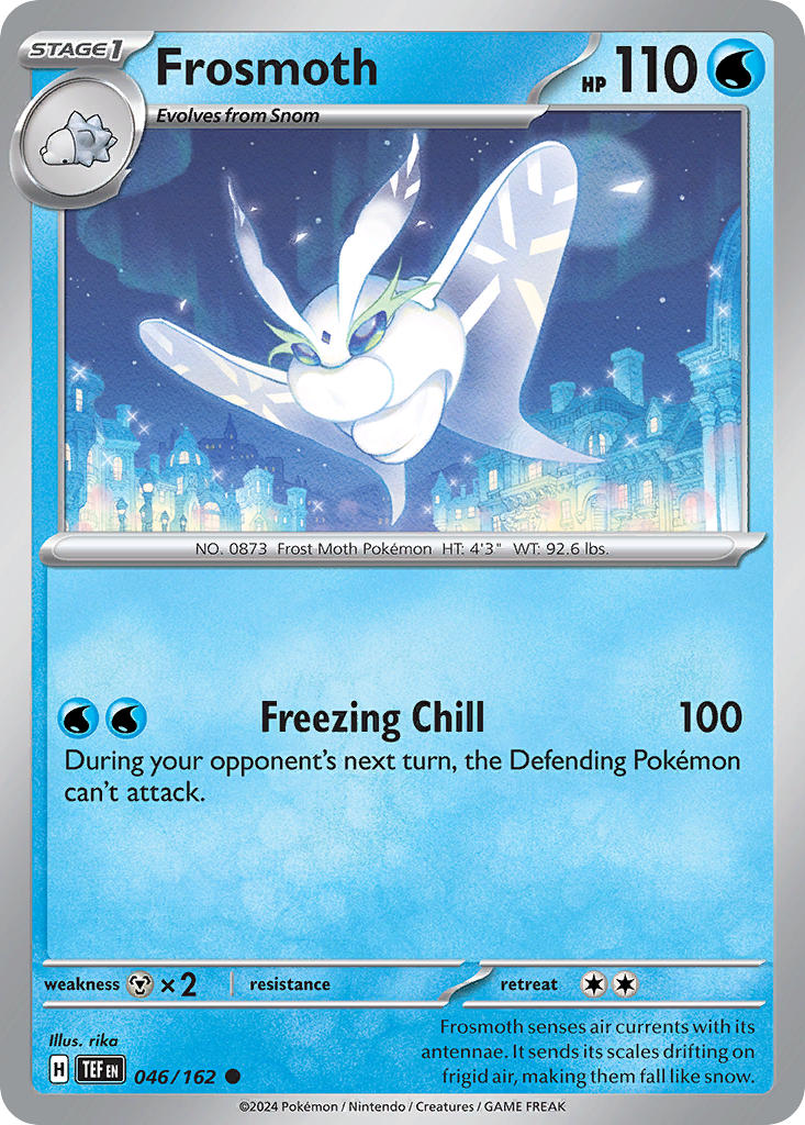 Frosmoth 046/162 Uncommon Temporal Forces Pokémon card