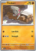 Timburr 047/086 Common Black Bolt Pokémon card