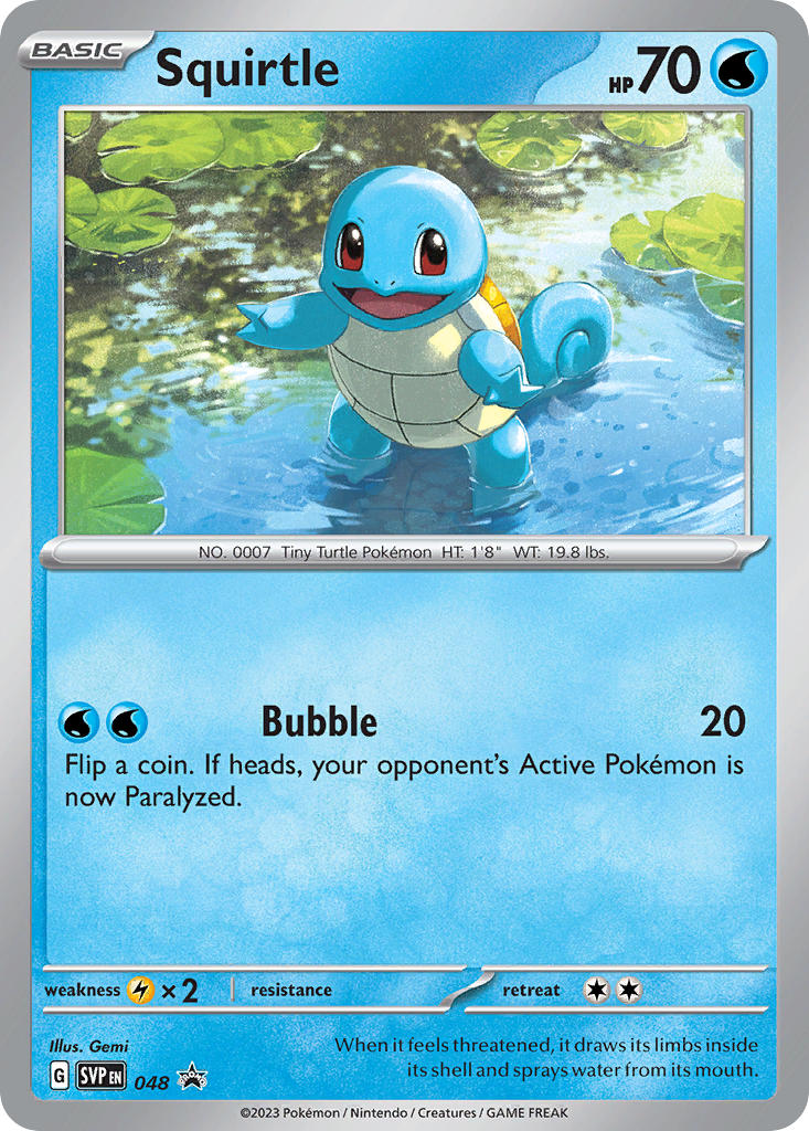 Squirtle 048/SVP Promo Scarlet & Violet Promos Pokémon card