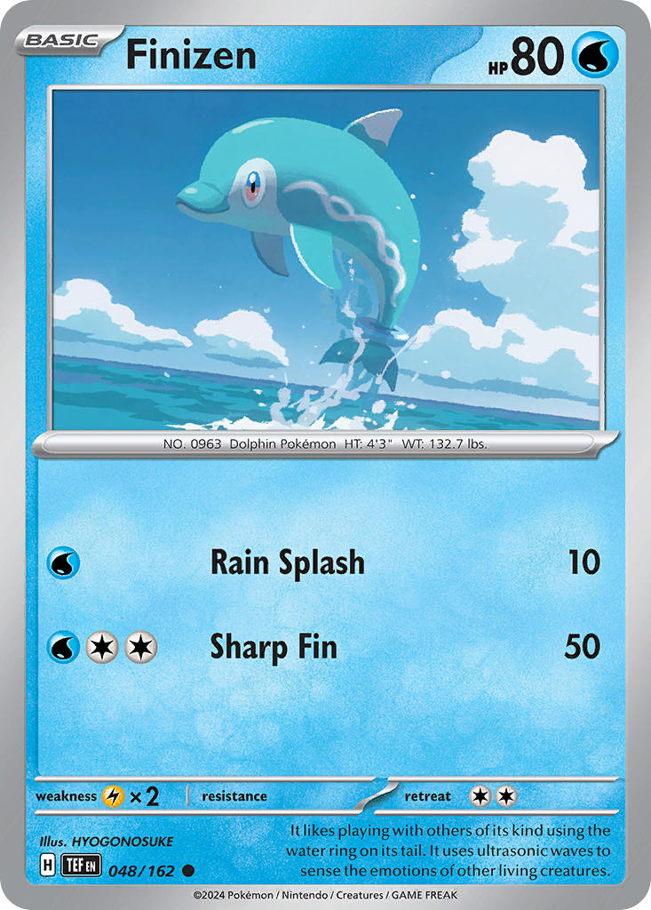 Finizen 048/162 Uncommon Temporal Forces Pokémon card