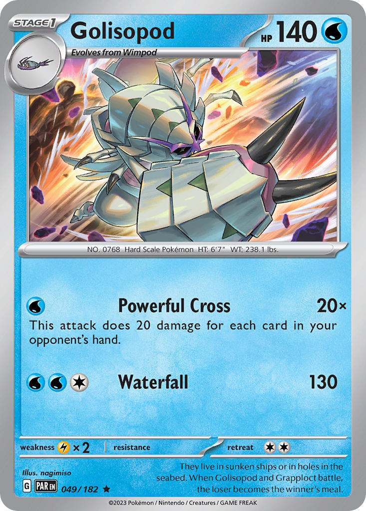Golisopod 049/182 Rare Paradox Rift Pokémon card