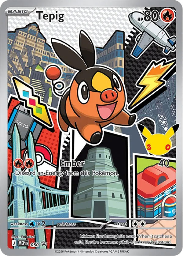Tepig 050/MEP Promo Mega Evolution Promo Pokémon card