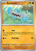 Barboach 050/091 Common Paldean Fates Pokémon card