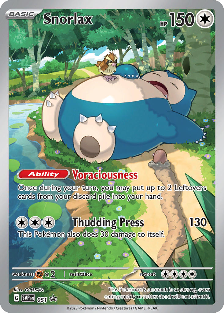 Snorlax 051/SVP Promo Scarlet & Violet Promos Pokémon card
