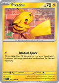 Pikachu 051/162 Common Temporal Forces Pokémon card