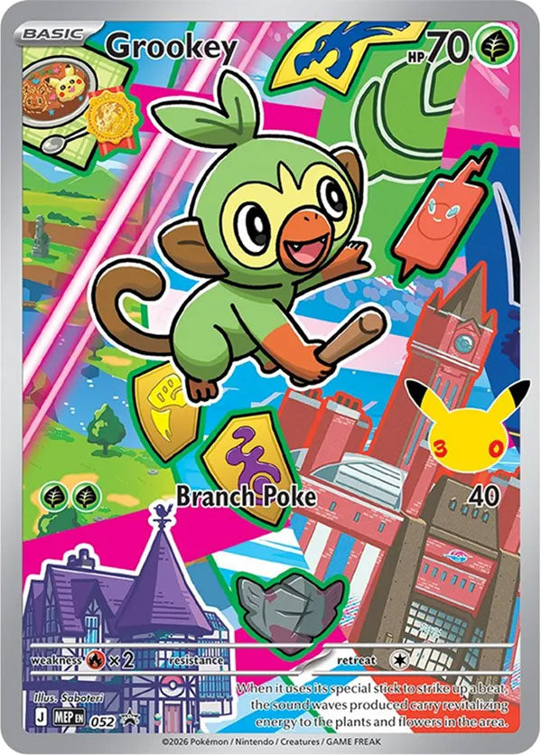 Grookey 052/MEP Promo Mega Evolution Promo Pokémon card