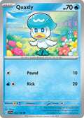 Quaxly 052/198 Common Scarlet & Violet Pokémon card