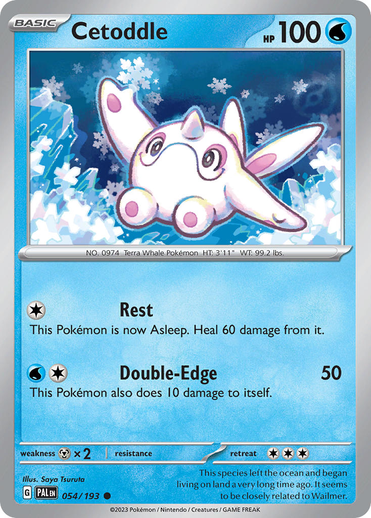 Cetoddle 054/193 Common Paldea Evolved Pokémon card