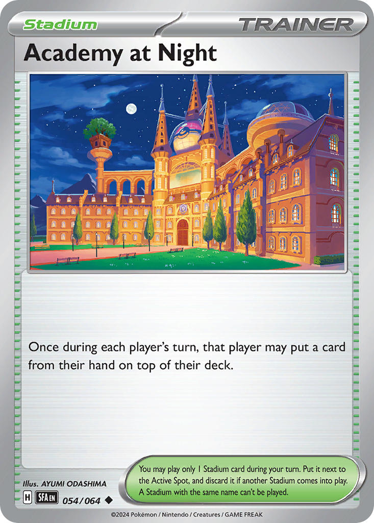 Academy at Night 054/064 Uncommon Shrouded Fable Pokémon card