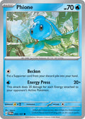 Phione 055/167 Rare Twilight Masquerade Pokémon card