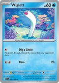 Wiglett 056/198 Common Scarlet & Violet Pokémon card