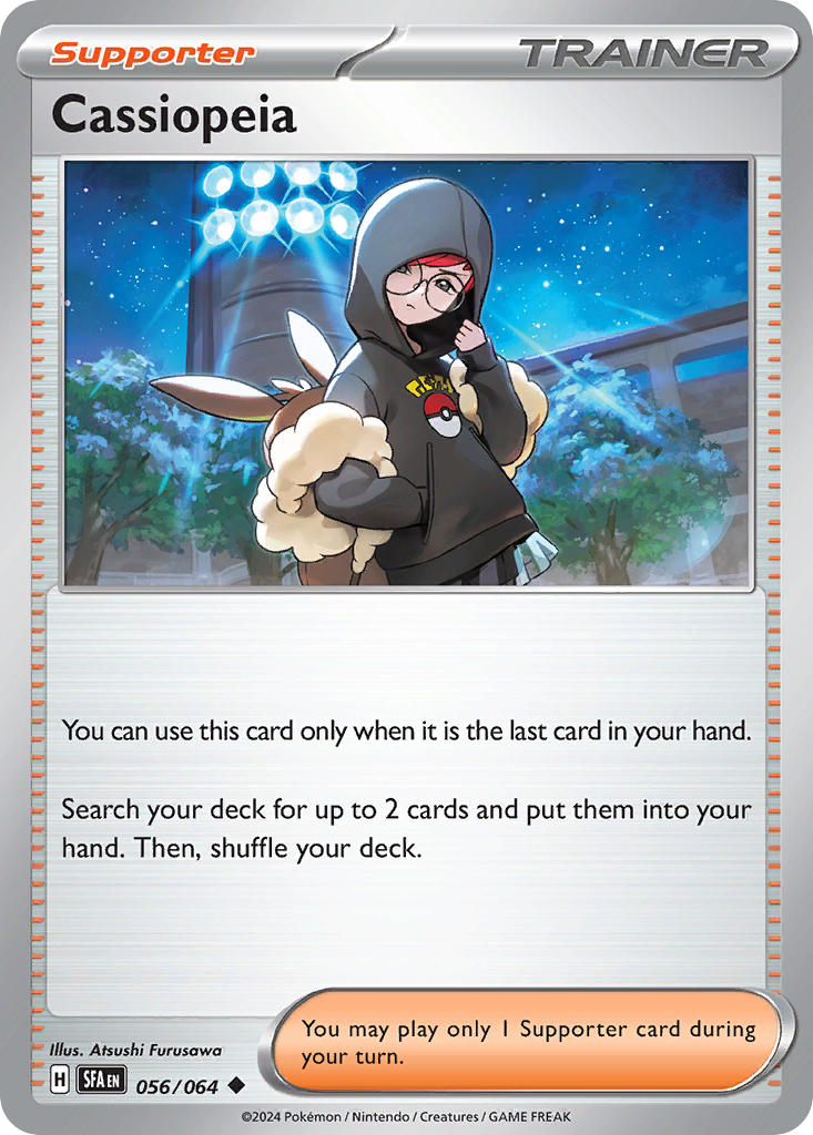 Cassiopeia 056/064 Uncommon Shrouded Fable Pokémon card