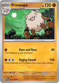 Primeape 057/165 Uncommon 151 Pokémon card