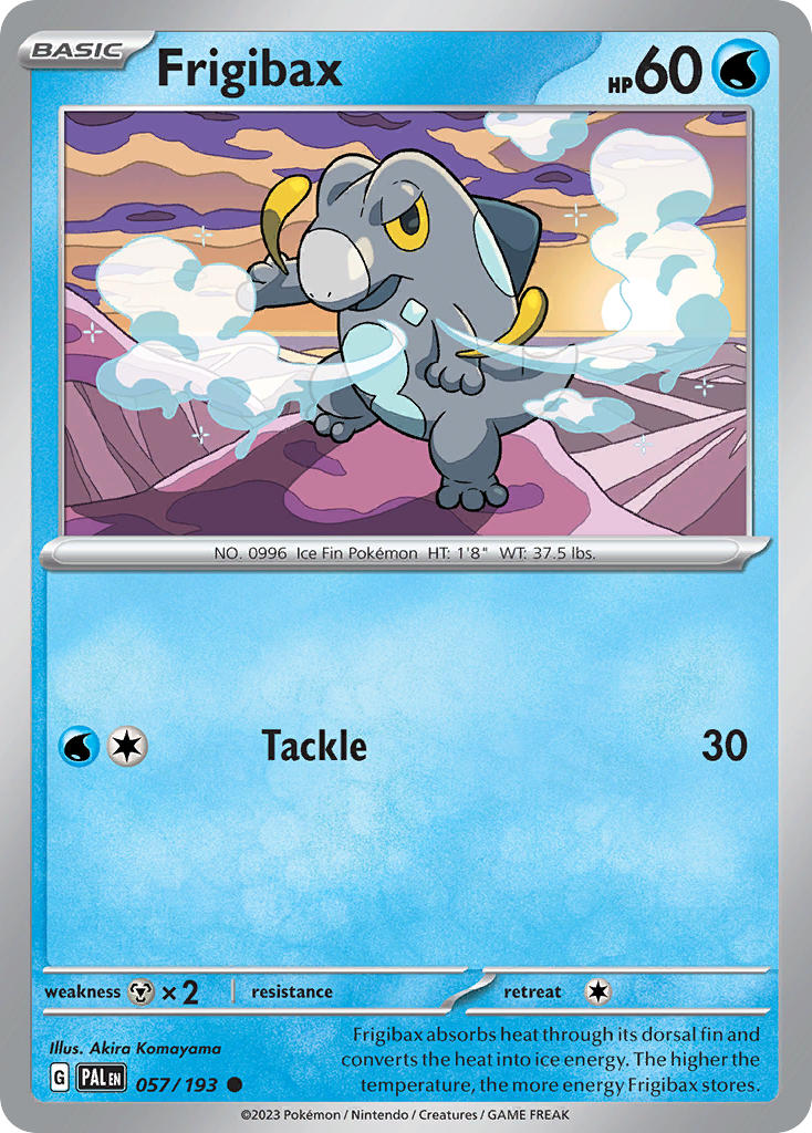 Frigibax 057/193 Common Paldea Evolved Pokémon card